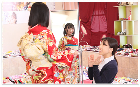 成人式当日までしっかりサポート！