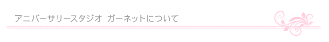 アニバーサリースタジオガーネットについて