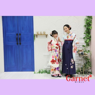 【浜松市中区 七五三】ご家族みんなで着物撮影！！華やかな明るい可愛い着物が素敵でした♪
