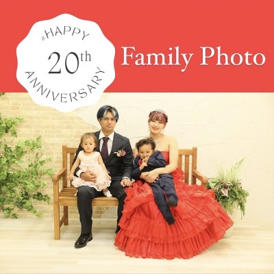 【成人式】赤と黒の大柄の振袖で前撮り♪家族写真とウエディングフォトも♡【富士店】