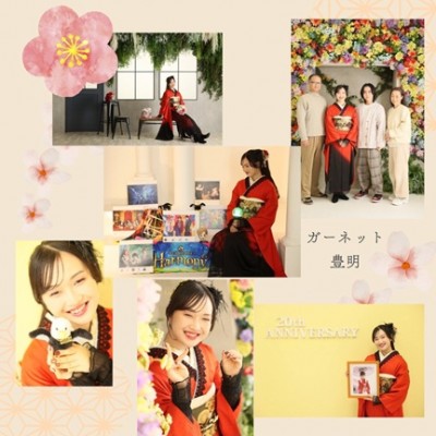 【成人】赤の無地振袖にモダンなコーディネート！【日進市】