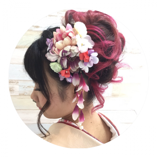 暖色グラデーションカラーで作る最旬ヘアアレンジ♡