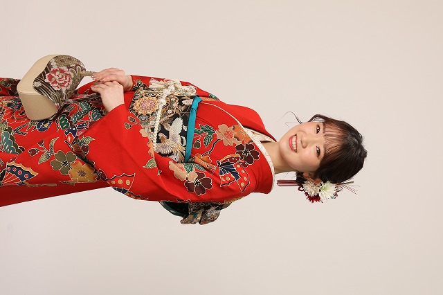 静岡】紅型の持込お振袖 ご家族写真とご兄妹写真も撮影しました 