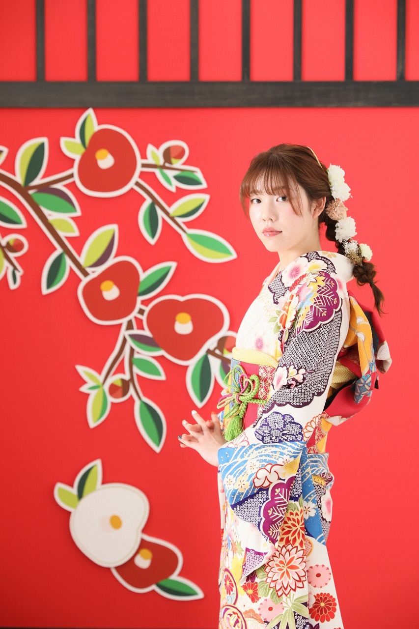 ☆振袖大人気のお嬢様系古典振袖☆ （振袖レンタル(ピンク色・古典柄 